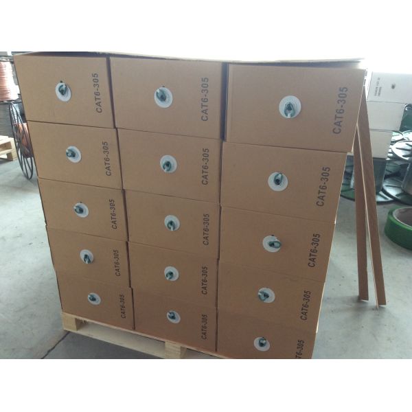 PVC+UV PE Double Sheath CAT6 UTP Cable , Outdoor Ethernet Cable Cat6