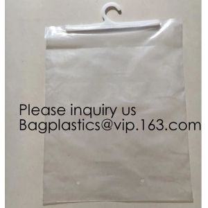 PVC/EVA Plastic Cloth Underwear Hanger Packaging Bag With Snap Button,Eco