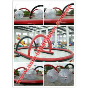 Quality Commercial Giant Inflatables Racing Track For Leisure Activities for sale