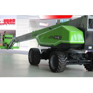 Green Telescopic Boom Lift 29m Working Height And Height Stowed 3.01m