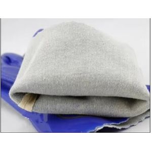 Heavy Duty Chemical Gloves Blue PVC Coated Gloves For Electrical