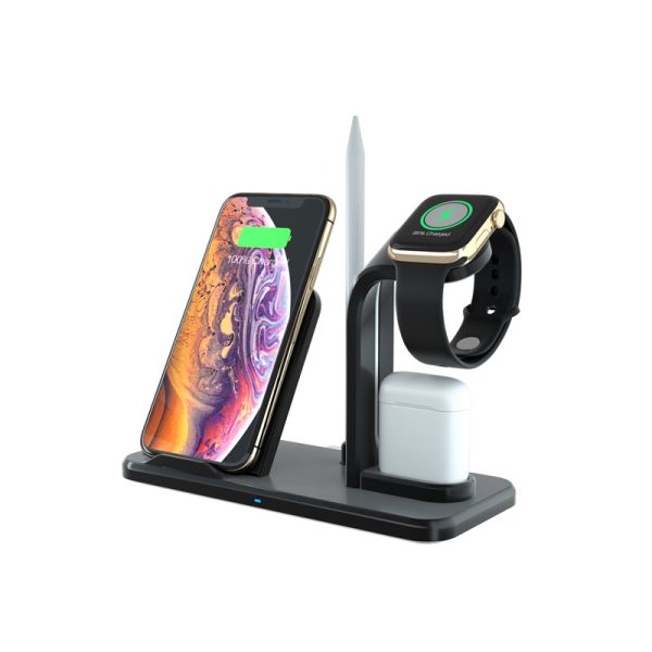 Buy 3in1 Fast Charging Wireless Charger With LED Light Indicator at wholesale prices