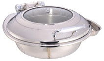 Buy Hygiene Commercial Cooking Equipment 6L Round Chafers W/O Frame at wholesale prices