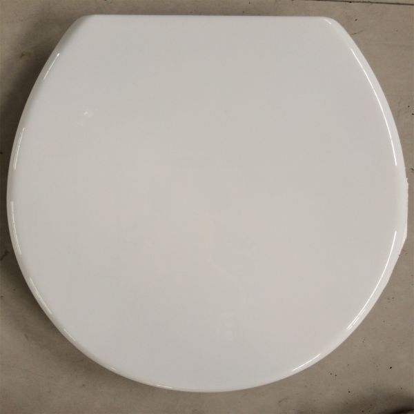 Buy WC-Sitze cover,18',round,Solid white polyresin toilet seat, at wholesale prices