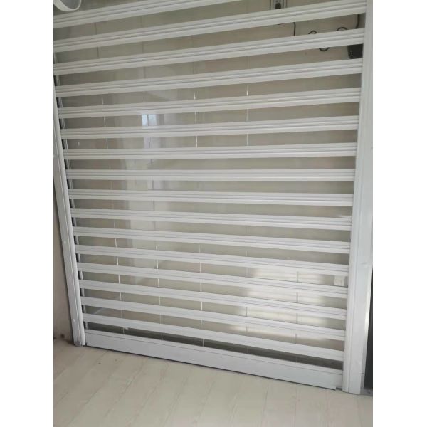 Commercial Crystal Polycarbonate Roller Shutter Doors PC Material Clear Design