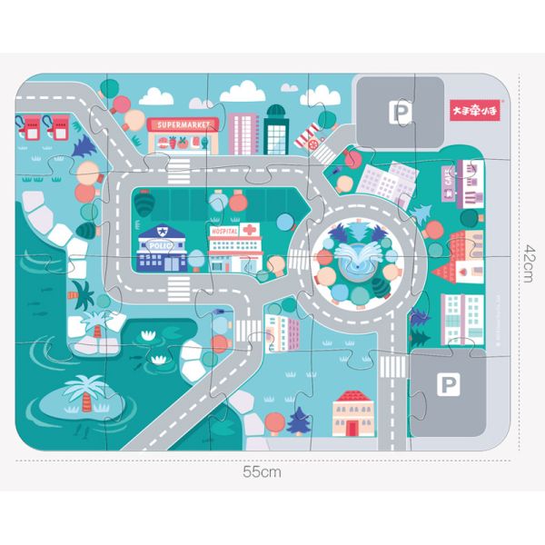 2700g Beech Wooden City Building Blocks 115pcs Wooden Bricks Toys