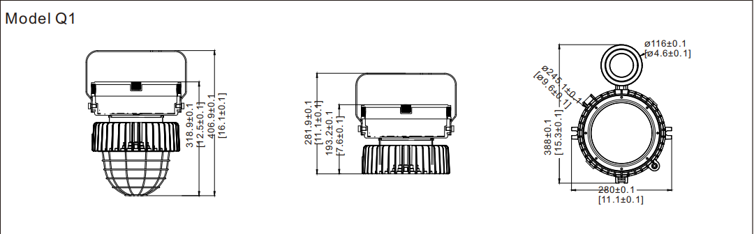 IP66 High Impact Resistance 5years Warranty Explosion Proof Light With Atex Certifie For Industrial Fielddd