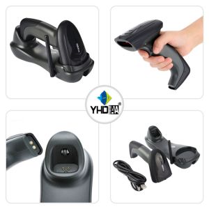 Industrial 2D Barcode Scanner Wireless 400m Transmission Distance Customized