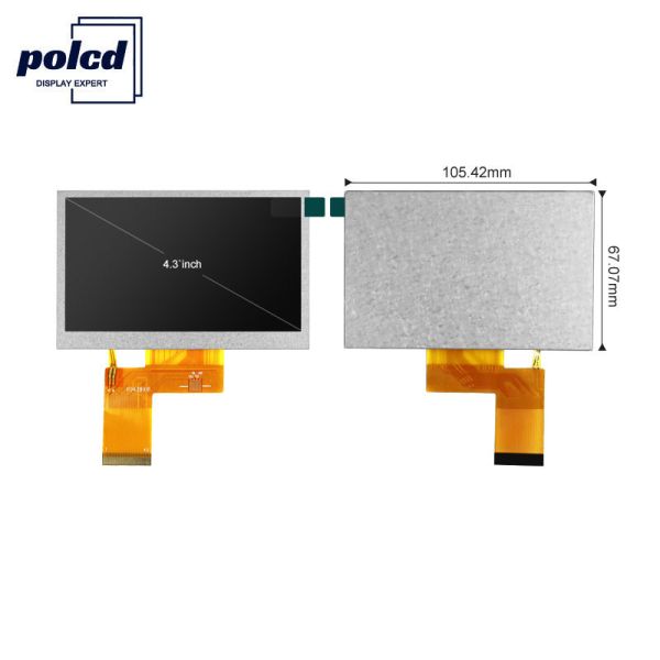 Buy Polcd ST7262E43 4.3 Inch Capacitive Touch Screen 40 Pin Lcd 800x480 300 Nit at wholesale prices