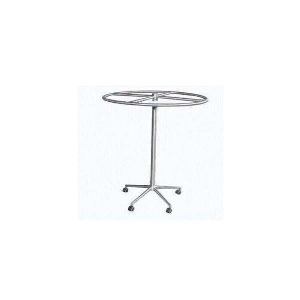 Supermarket Rolling Clothes Rack , Heavy Duty Clothes Display Stand For Clothing Shop