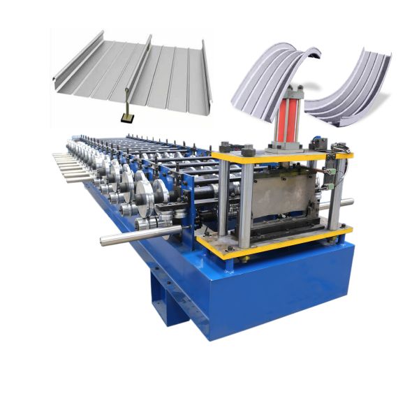 Buy Cusotmized Standing Seam Panel Machine Standing Seam Metal Roof Roll Former at wholesale prices