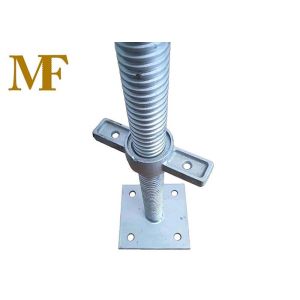 24" Scaffold Screw Jack Adjustable Leveling Galvanized Finish