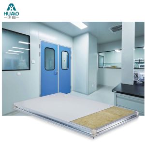 Modular Cleanroom Wall Panels , 60mins Fireproof Rock Wool Sandwich Panel