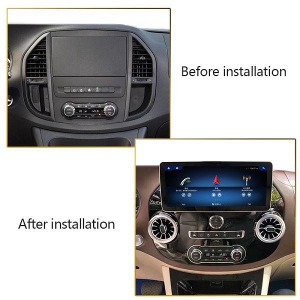 Mercedes Vito Android Radio Remote Control Car Head Unit Built In 360 DSP CarPlay