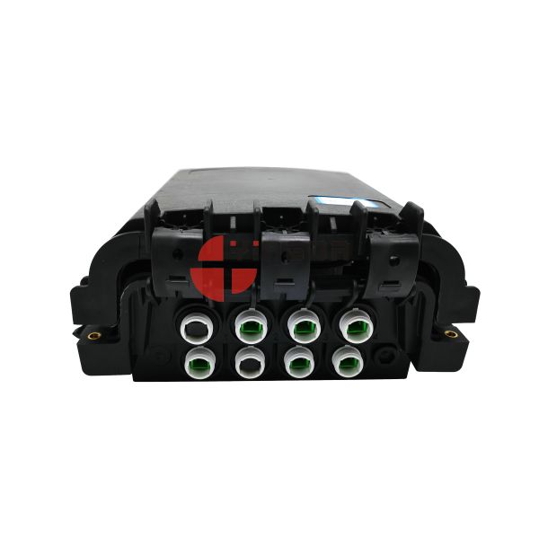Inline Fiber Cable Joint Box IP65 Outdoor Pole Mount 36 Cores 8 SC Fast Connector