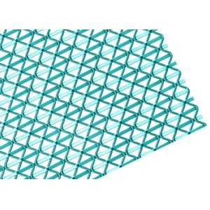 Parking Garage Antique Brass Plated Decorative Mesh Rigid Series Woven Wire Mesh