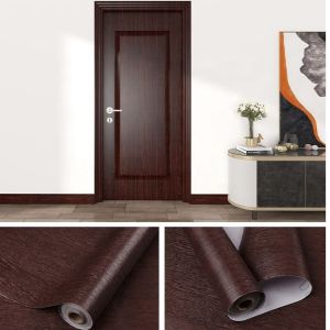 Wood Grain Self-Adhesive PVC Vinyl Wall Panels Modern Style Wallpaper Contact