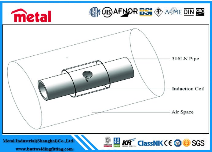 UNS S31653 / 316LN Austenitic Stainless Steel Pipe Seamless 1 - 48 Inch Size SCH40S