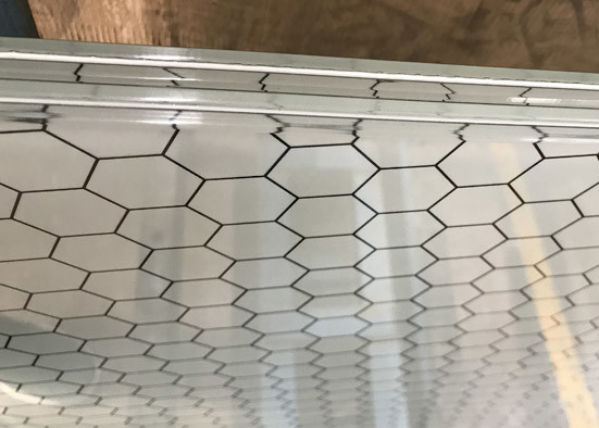 Strong Silk Screen Printing On Glass , White / Clear Patterned Tempered Glass