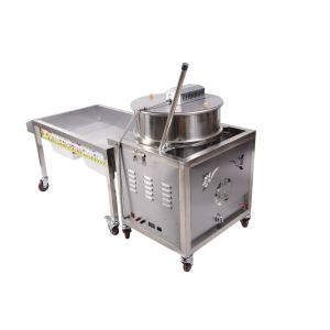 50w Spherical Ball Caramel Popcorn Food Processing Machine With Wheels