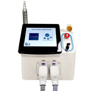 2 in 1 808 nm Diode Laser Hair Removal Laser Tattoo Removal Machine Instrument