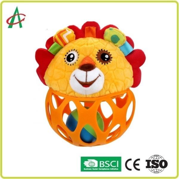 Buy Food Grade L14cm Baby Plush Rattle Hand Fine Movement Training at wholesale prices