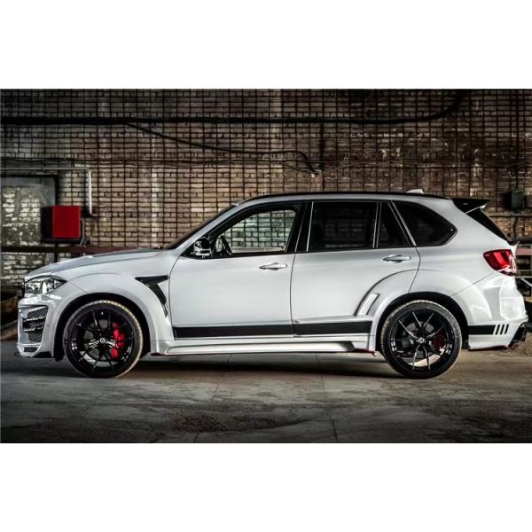 For BMW X5 X5M Wide-body Kit X5 X5M Upgraded RD Carbon Fiber Style Front and Rear Bumper Spoiler Hood Widebody Kit
