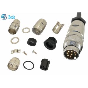 Quality AISG C485 Male End 8 Pins M16 Waterproof Connector / Free Connector Assembly for sale
