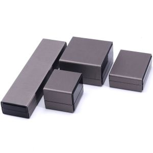 Hanhong Custom Logo LED Light Jewelry Packaging Box in Gray for Bracelet