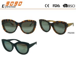 Newest Style 2018 plastic Fashionable Sunglasses ,UV 400 Protection Lens