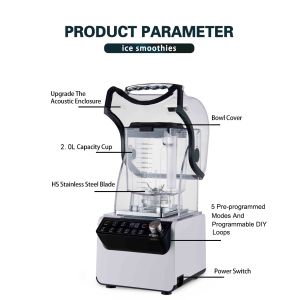 Private Mold 2L Multifunctional Powerful Smoothies Blender for Commercial