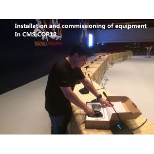 15mA-60mA Transmitter Discussion Wired Conference System Hand In Hand Connection