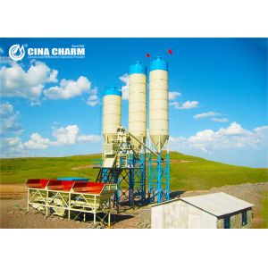 Civil Infrastructure 75m3/H HZS75 Concrete Mixing Plant