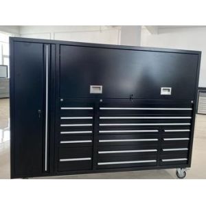 Top Hutch Garage Workshop Storage Rolling Mechanic Wide Tool Chest for Car