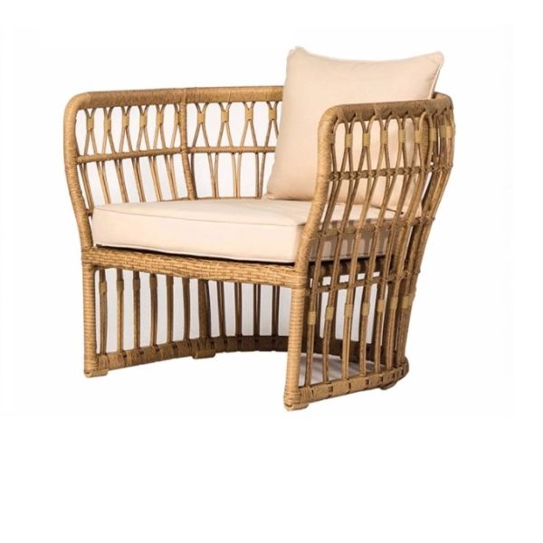 Large Rattan Casual Dining Set Villa Patio Garden Courtyard Hand Woven Couch Home