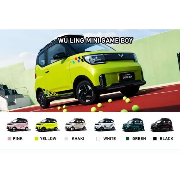 2022 2023 Wuling Gameboy 3 Doors 4 Seats Electric Car with Maximum Speed of 100 km/h