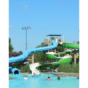 OEM Kids Water Park Play Pool Amusement Rides Fiberglass Slide