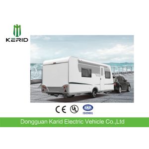 Quality EPA Standard Camper Caravan Trailer With Rear Cooking Cabin Refrigerator for sale