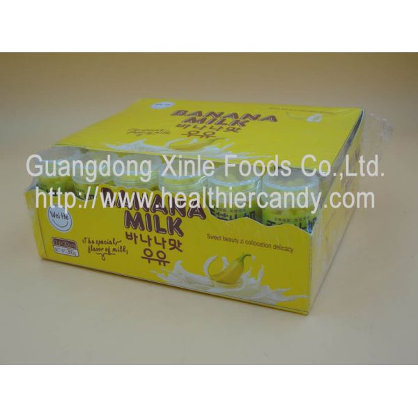 Buy Innovative Round Banana Chewy Milk Candy With Sugar 20 Pcs * 30 Boxes at wholesale prices