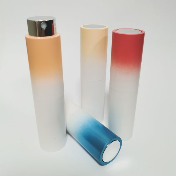 8ML ABS Outer Shell Gradient Color Glass Inner Bottle High quality Refillable