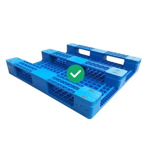 Hygienic Injection Molded Plastic Pallets HDPE 4T Static Load Rackable