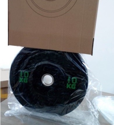 Pure Rubber Barbell Weight Plates , Crossfit Bumper Plates For Competition