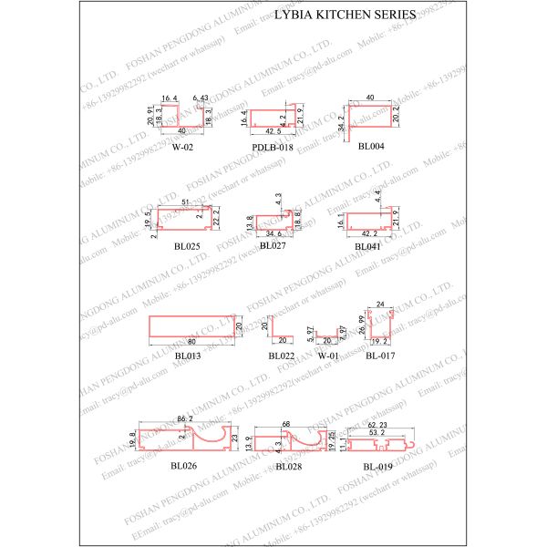 OEM Aluminium Cabinet Profile
