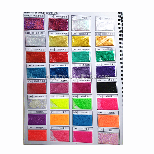 Polyester Solvent Resistant Glitter for Other Holiday Supplies in a Colorful Assortment of Colors