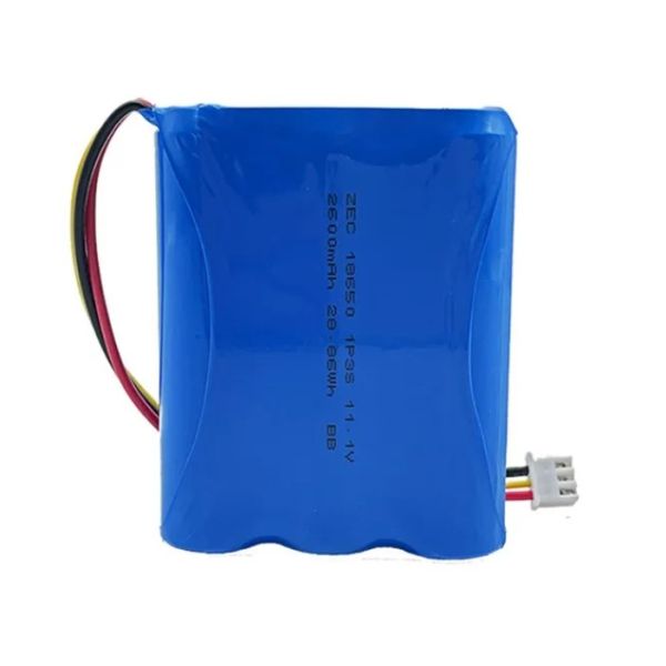 11.1V/12V 2600mAh 18650 lithium battery pack IEC62133 Medical equipment vacuum robot battery