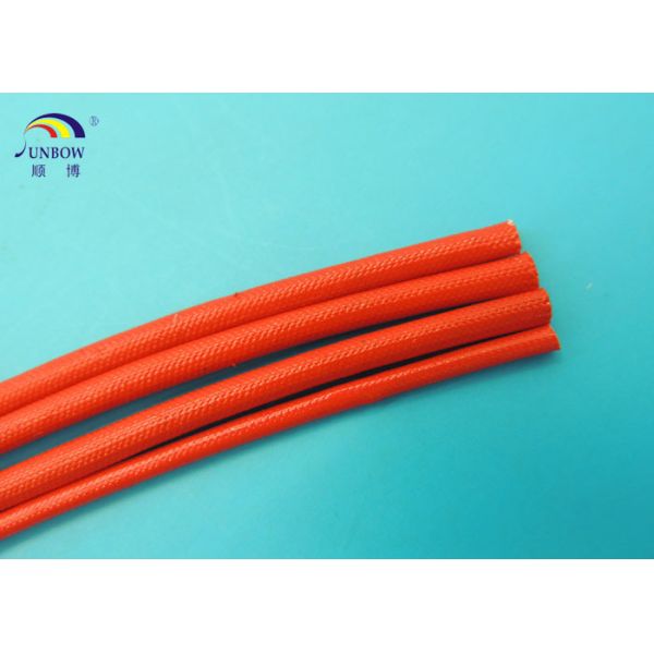 Acrylic Resin Saturated Fiberglass Wire Sleeve / Acrylic Coated Fiberglass Sleeving
