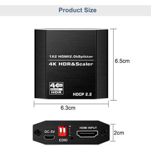 1 in 2 Out HDMI In Splitter