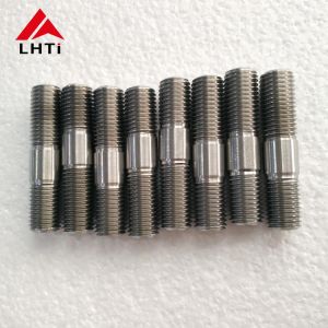 China DIN 934 Hex Titanium Bolts Nuts , DIN 938 Gr2 Titanium Stud Bolt M14 M18 M20 on sale