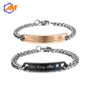 Gold silver chain bangle bracelets marking machine