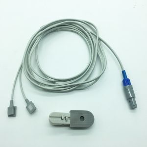 Adult Ear Clip Spo2 Sensors 3 Meter Cable Medical Materials 6 Months Warranty